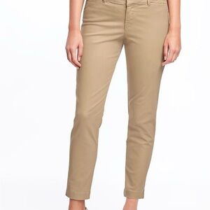 Old Navy Pixie Chino Ankle Pants - Tan NWT Size 14